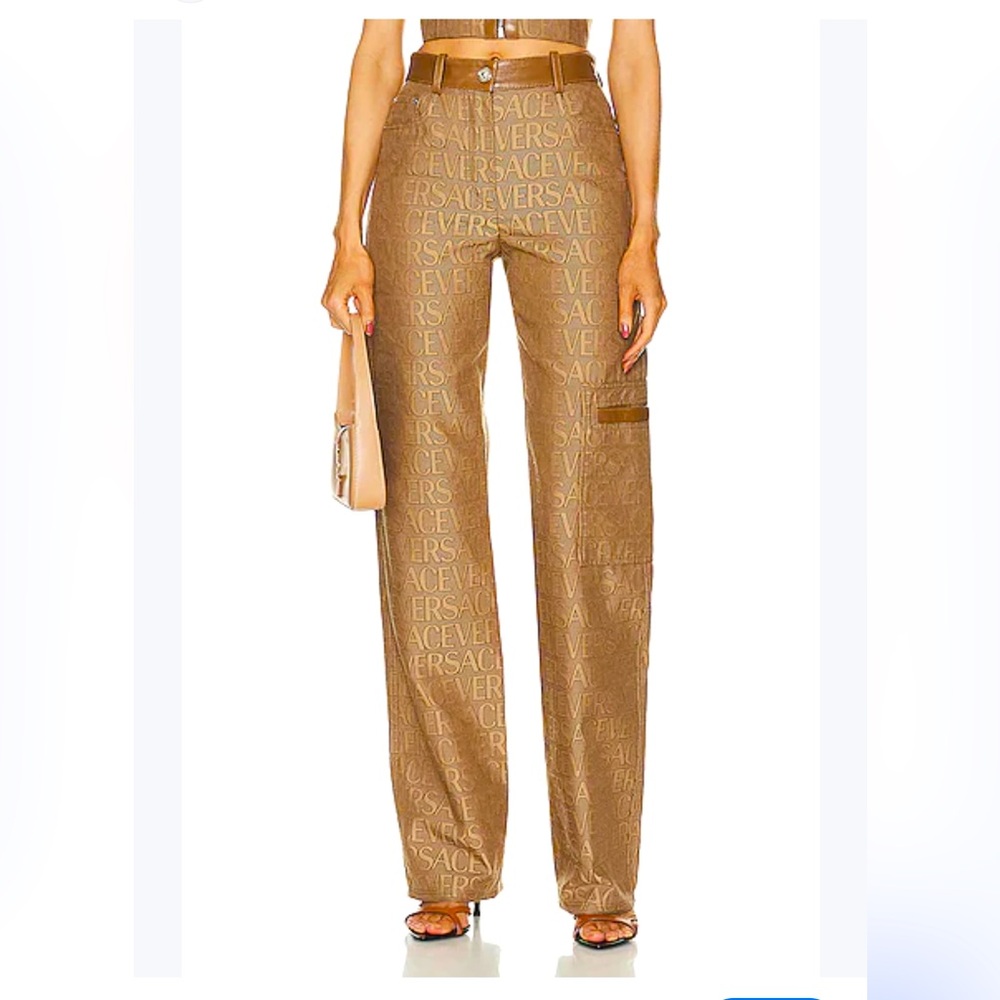 Versace logo pants